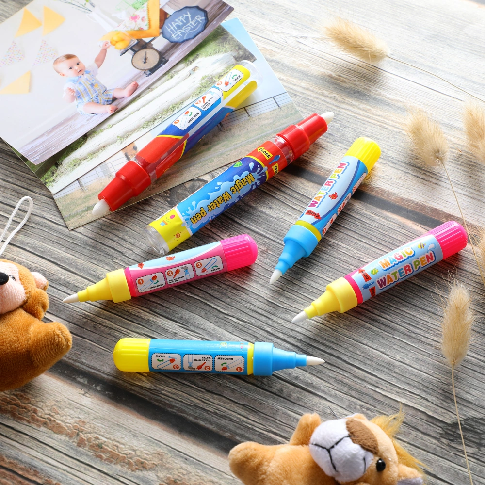 6pcs Water Brush Pens Painting Pens Kids Drawing Pens Hand Writing Pen Educational Tools for Kids