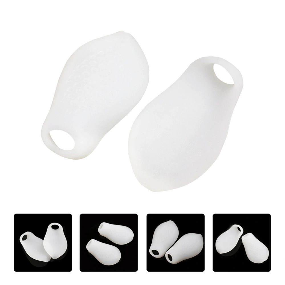 1 Set 6 Pairs Bunion Protectors Toe Separators Straighteners Spreaders Correctors for Little Toes (White)