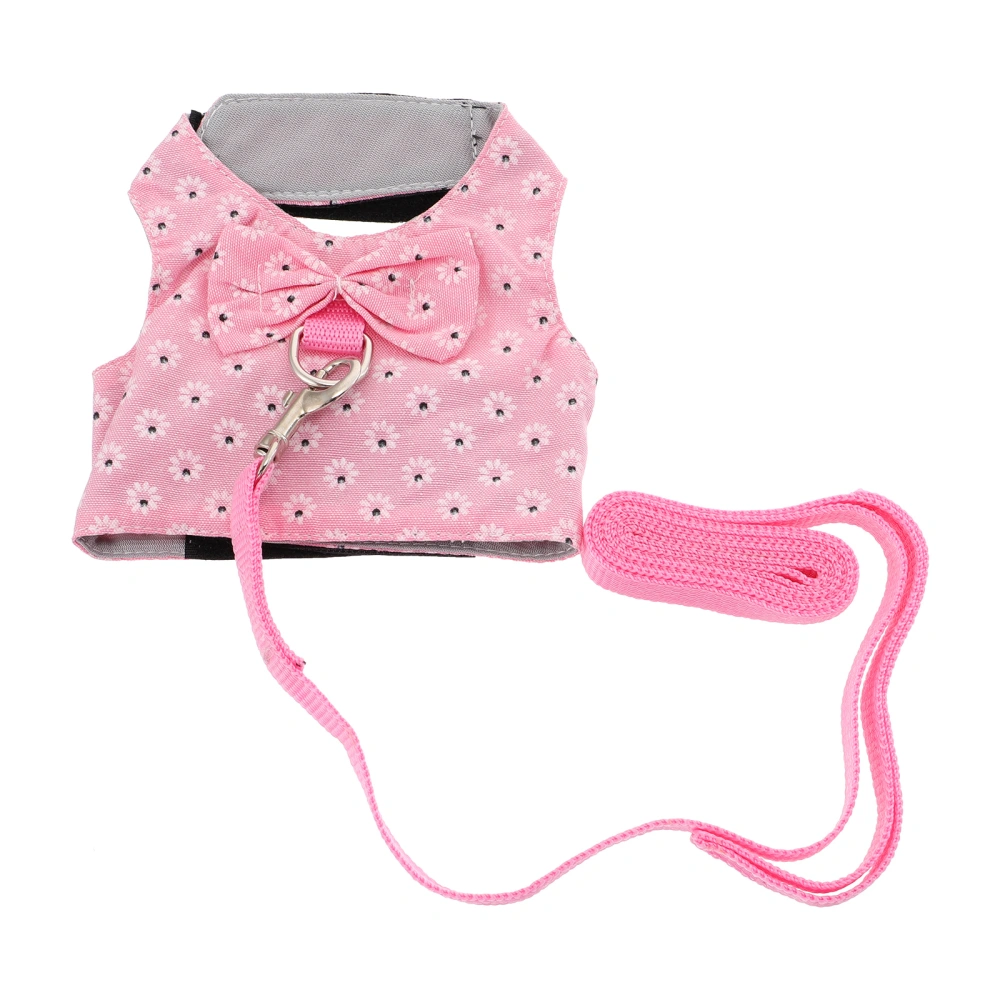 Rabbit Vest Harness with Leash Bunny Outdoor Walking Vest Strap for Small Animal