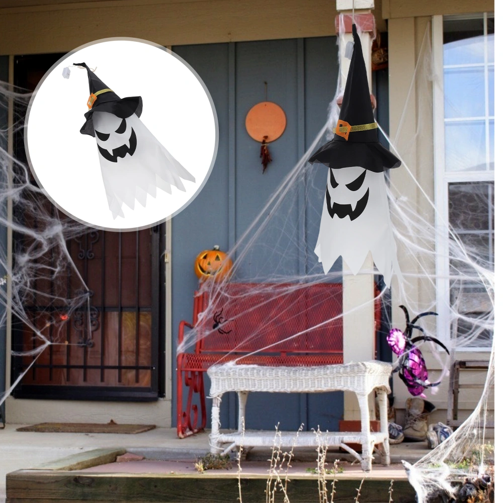 2Pcs Halloween Lantern Halloween Wizard Hat Light Halloween Hanging Light