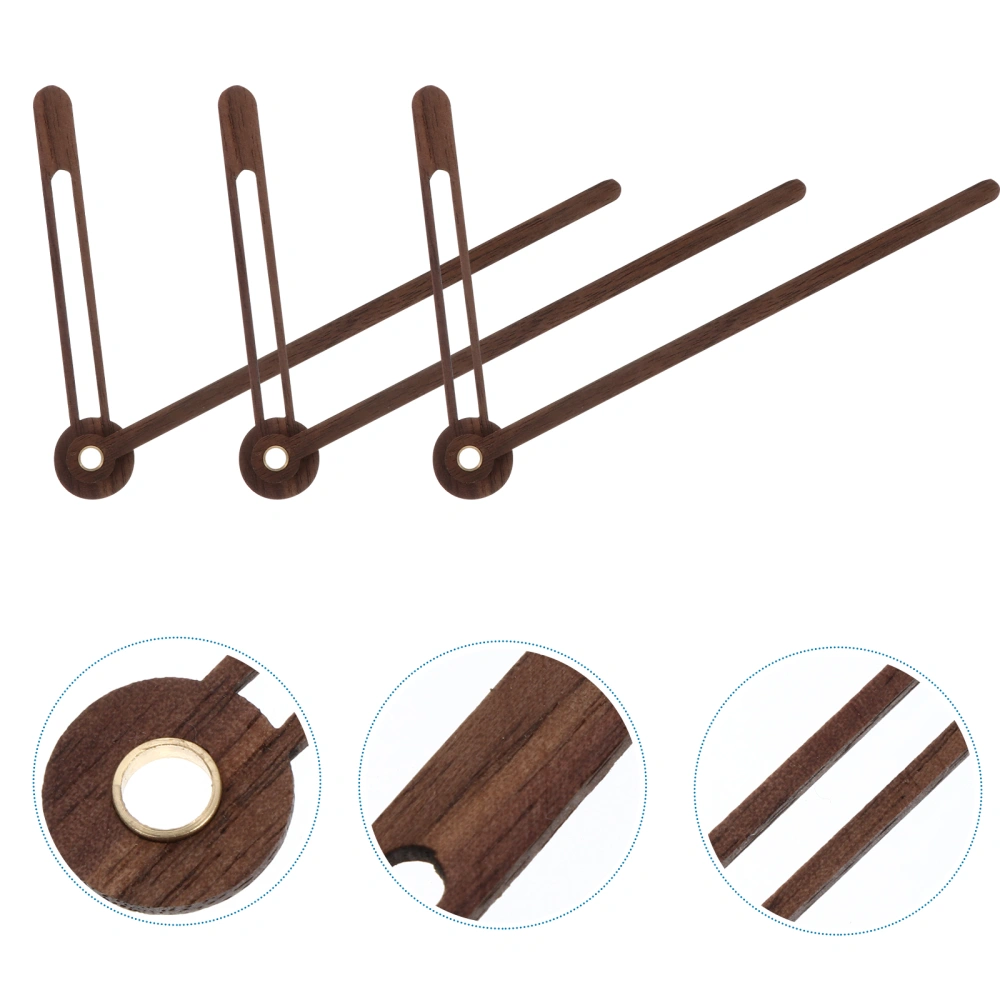 5 Sets of Wood Clock Hands Wooden Clock Pointers Replacement Clock Movement