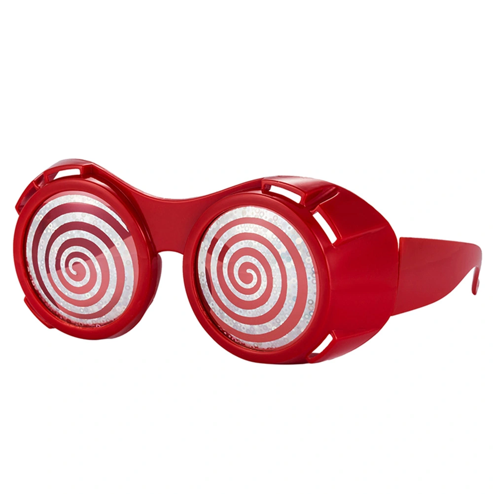Halloween Funny Glasses Dazzle Eyeball Glasses Photo Props Party Supplies (Red)