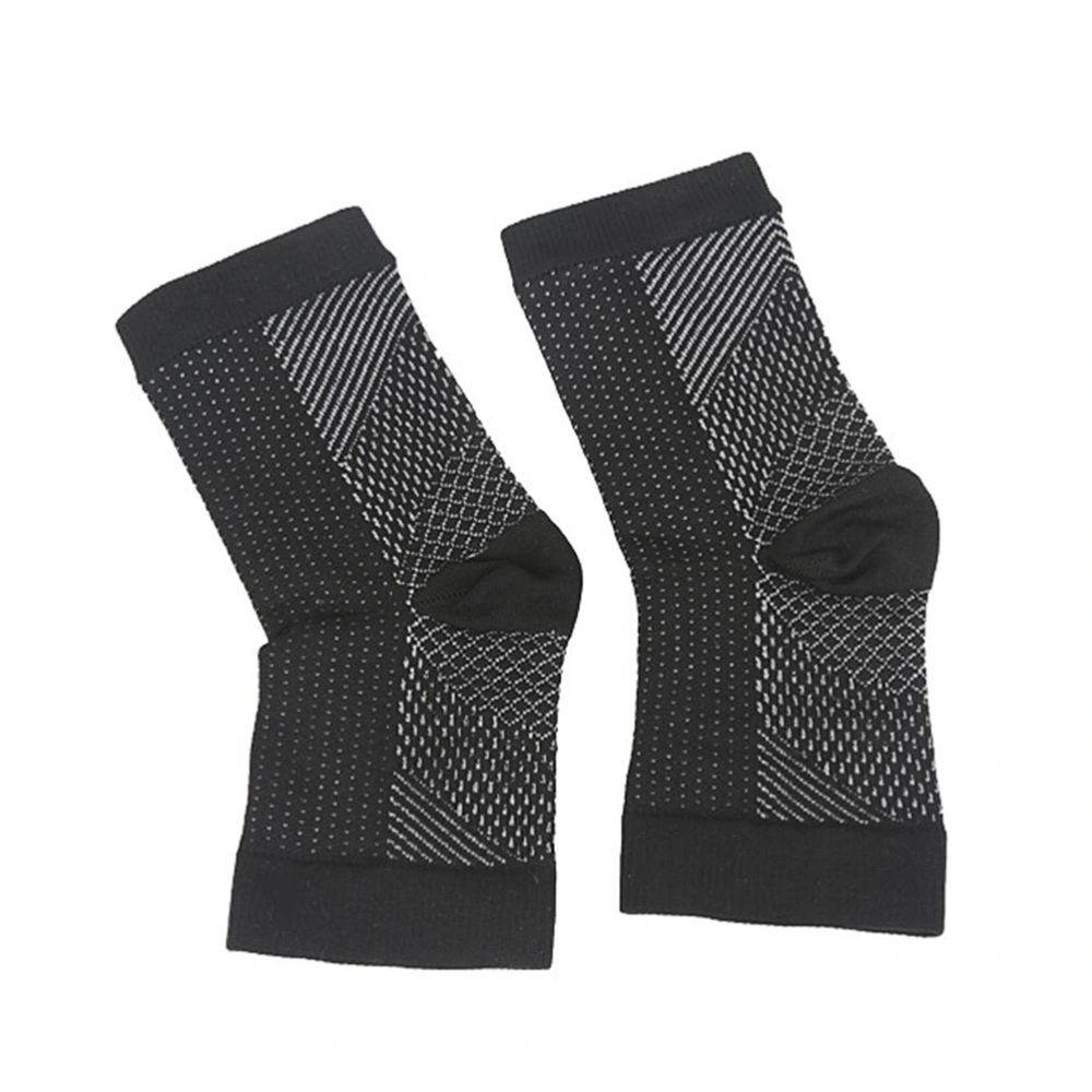 Professional Foot Angle Anti-Fatigue Compression Foot Sleeve Unisex Exercise Running Basketball Anti-Fatigue Sock (XL/L)