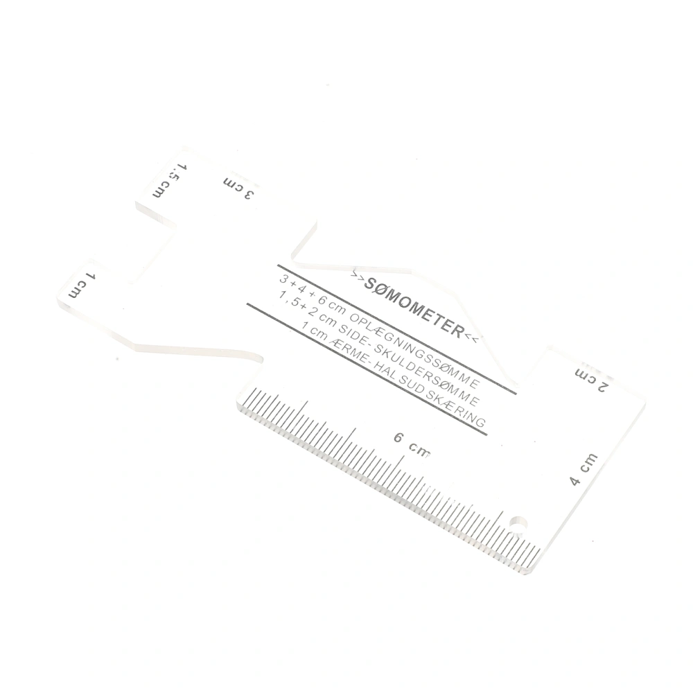 Acrylic Measuring Seam Gauge Clothing DIY Rulers Clear Measuring Rulers Stitch Rulers