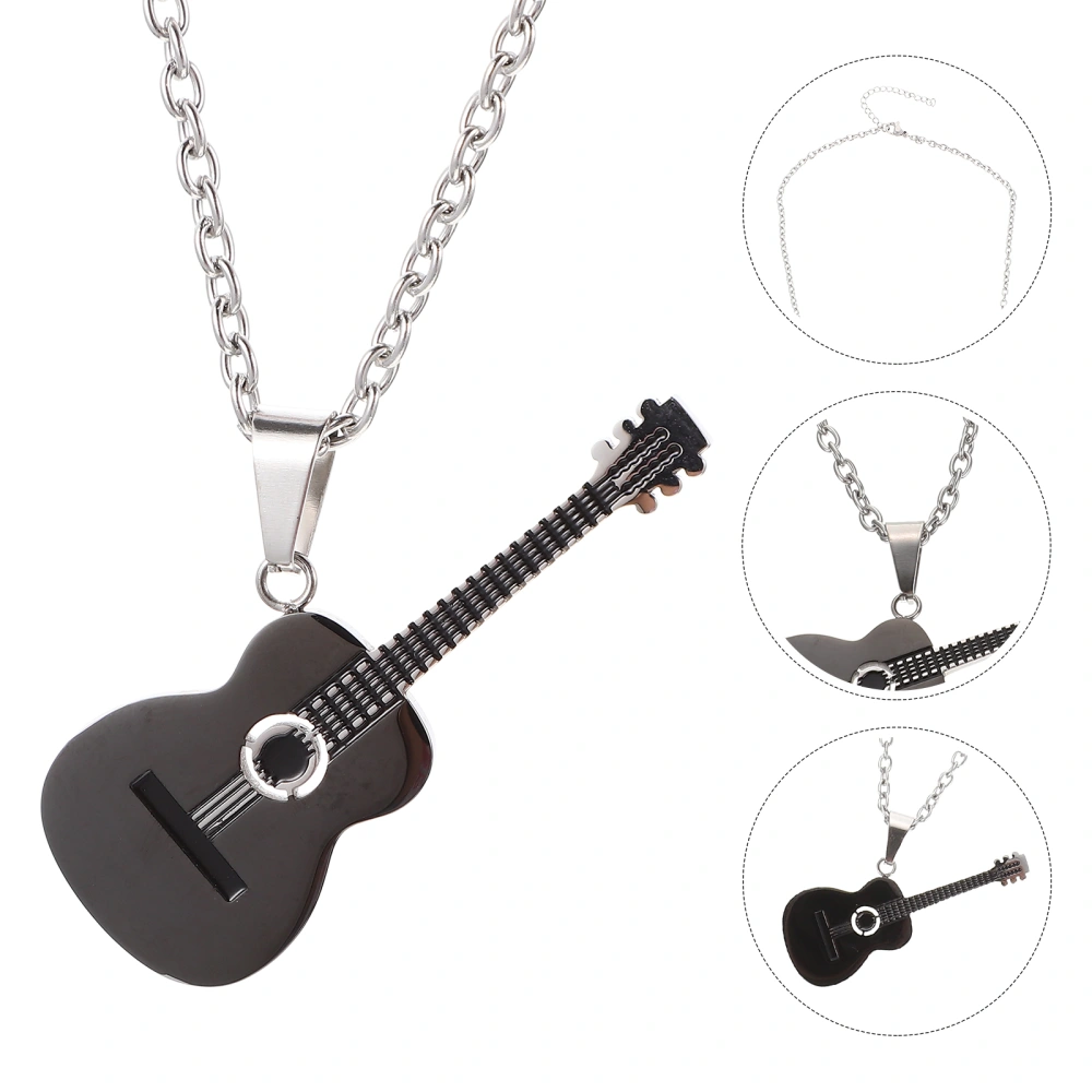 Unique Guitar Necklace Pendant Electric Guitar Design Decor Pendant Necklace