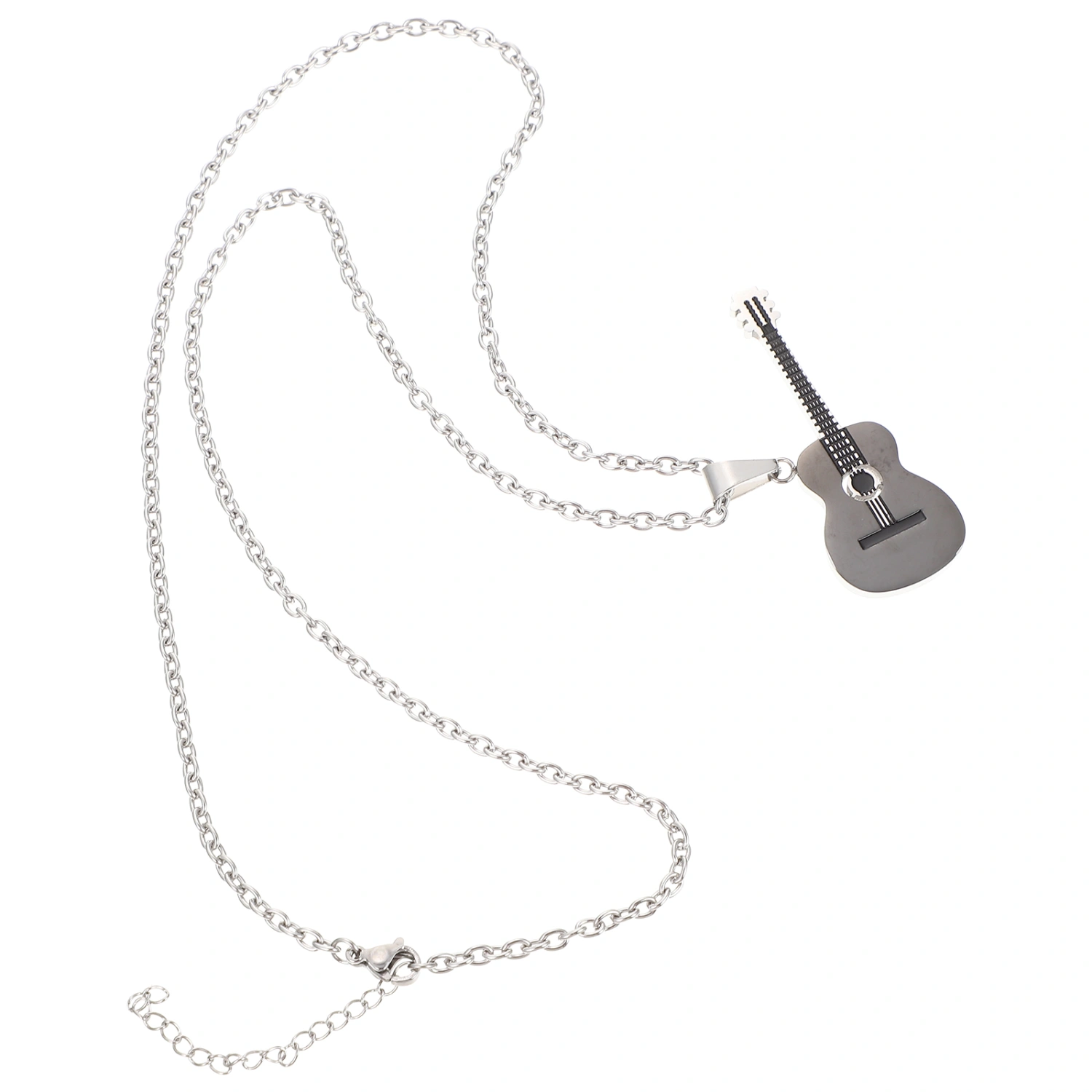 Unique Guitar Necklace Pendant Electric Guitar Design Decor Pendant Necklace