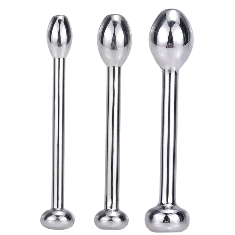 Urethral Dilation Stick Stainless Steel Urinary Plug Stimulate Urethral Dilator Masturbation Rod Penis Plug Masturbation Toys for Men (Silver, Round Tip Style, 8mm)