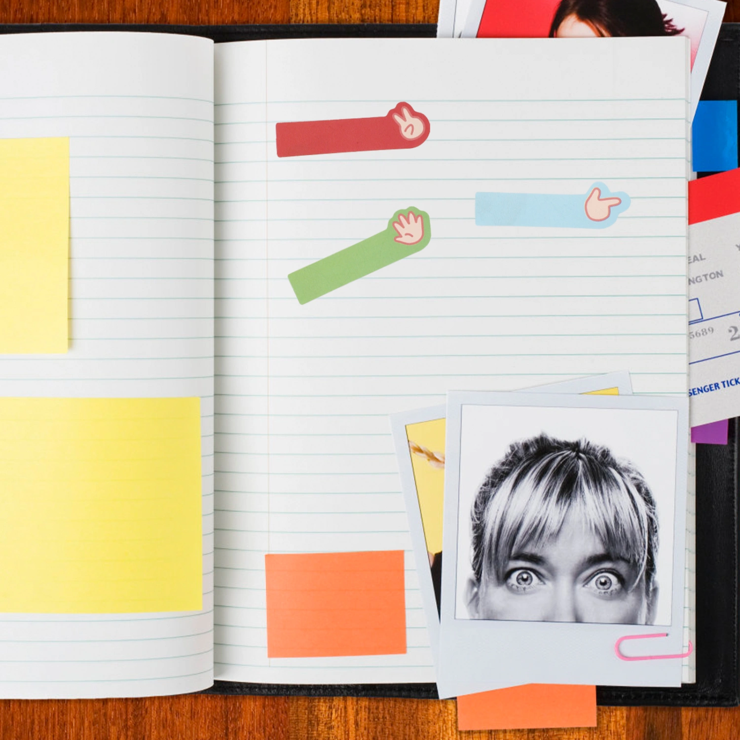 180pcs Multi-function Memo Pads Sticky Pads Self-stick Notepads (Assorted Color)