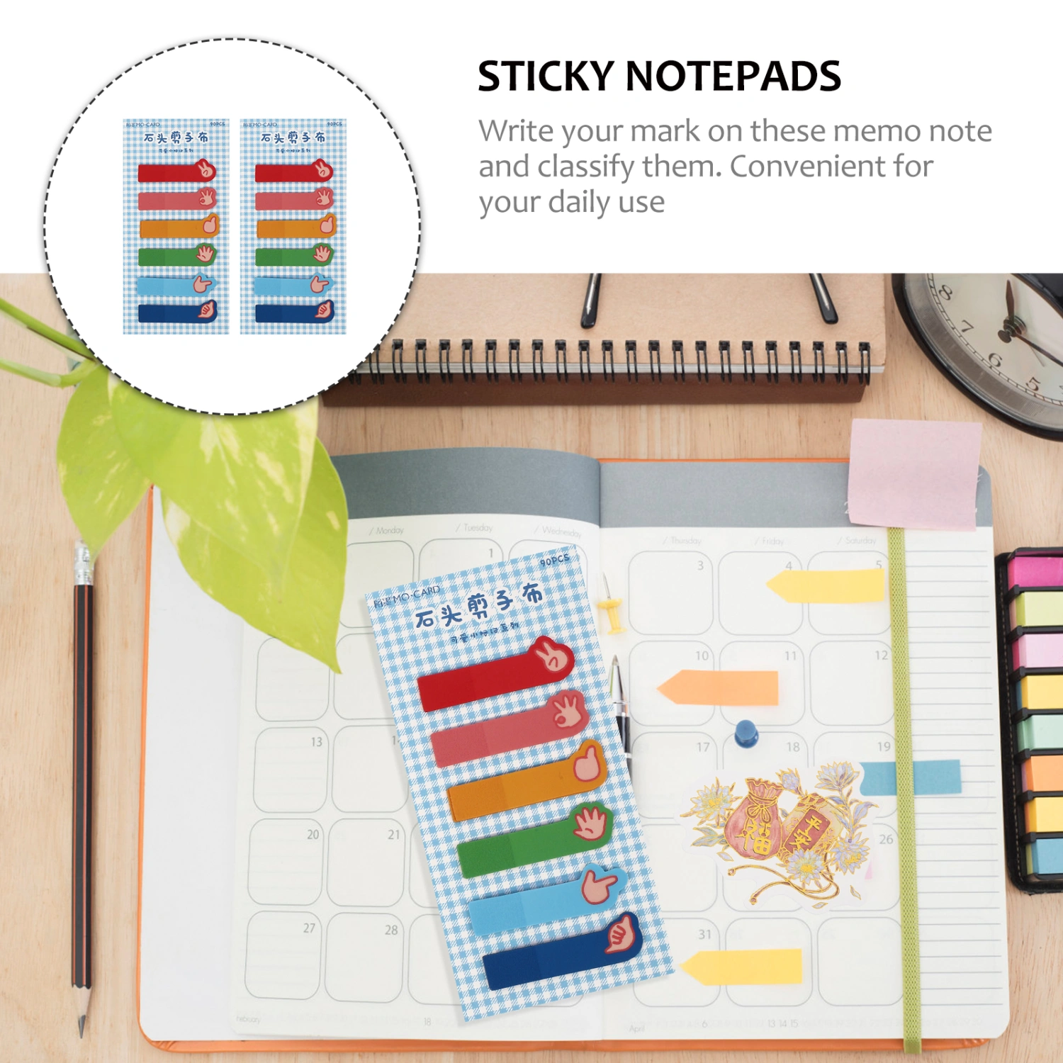 180pcs Multi-function Memo Pads Sticky Pads Self-stick Notepads (Assorted Color)