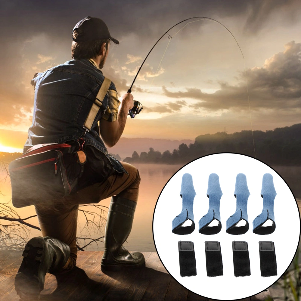 4 Sets Fishing Rod Protection Sleeves High Elastic Rod Guard Caps Fishing Tools