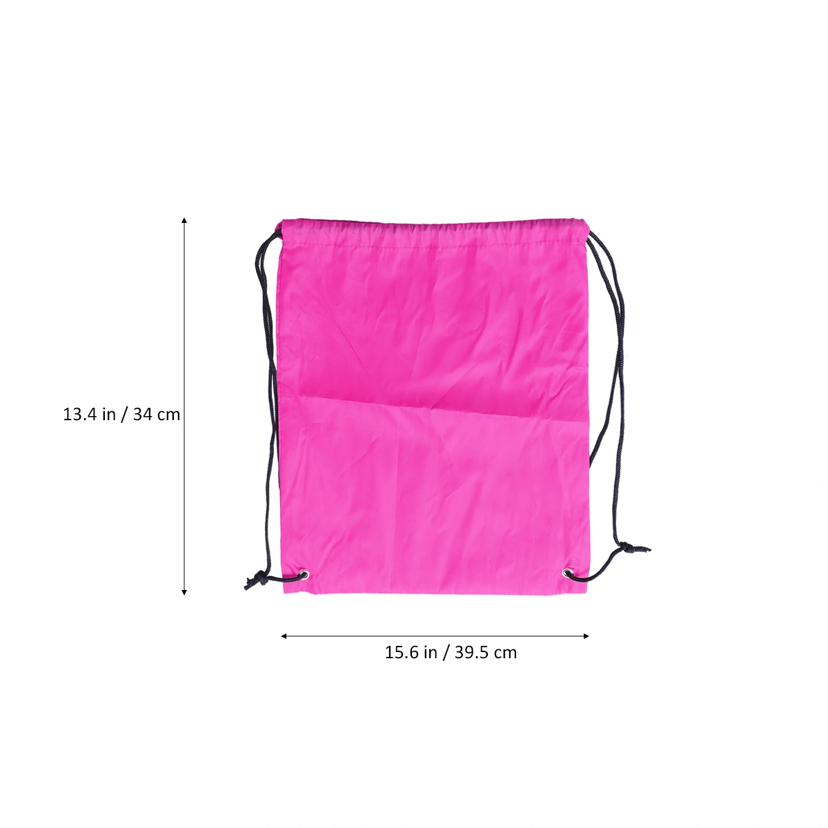 Outdoor Storage Backpack Sports Drawstring Bag Oxford Cloth Travel Bag Waterproof Backpack for Swimming Hiking Climbing(Rose Red)