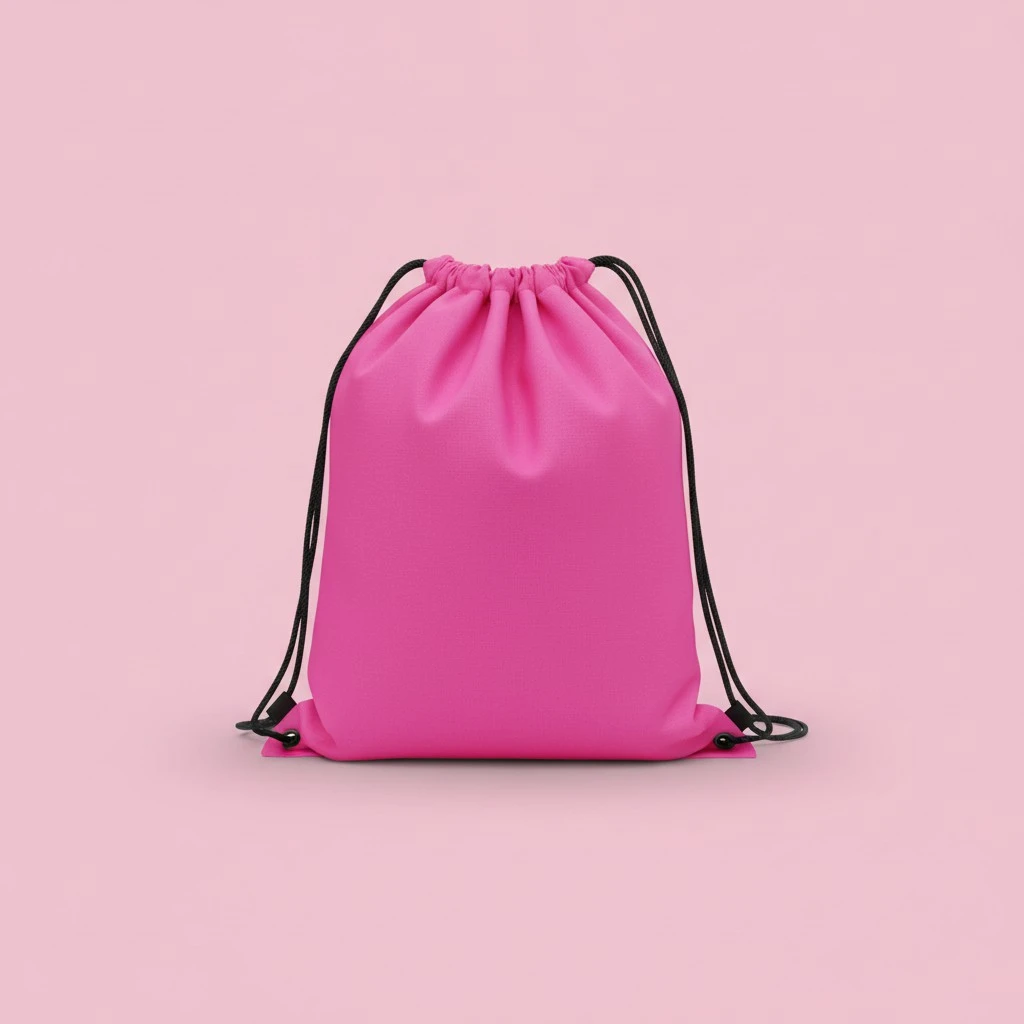 Outdoor Storage Backpack Sports Drawstring Bag Oxford Cloth Travel Bag Waterproof Backpack for Swimming Hiking Climbing(Rose Red)
