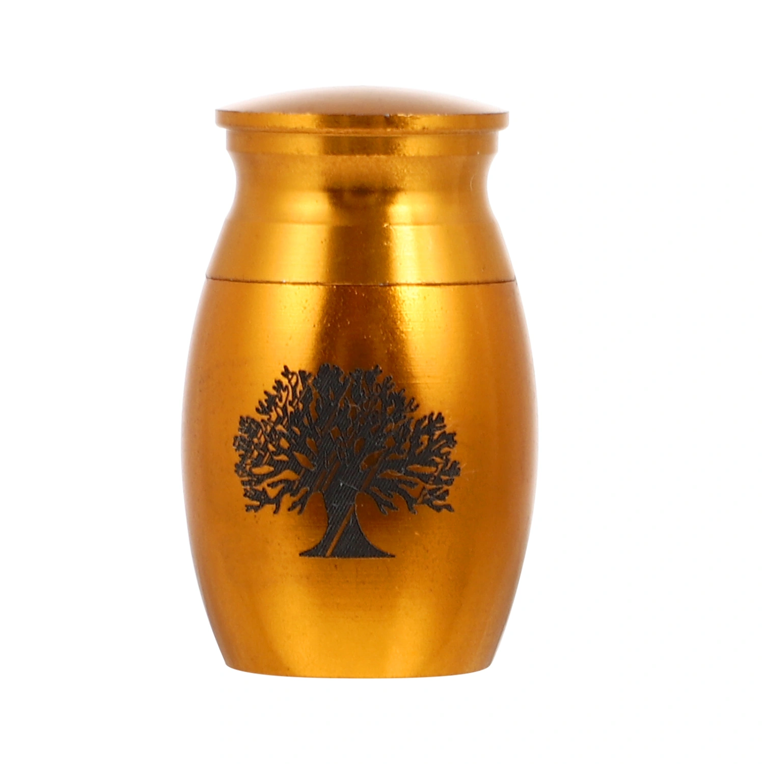 1Pc Life Tree Pet Cinerary Casket Stainless Steel Waterproof Pet Cremation Urn