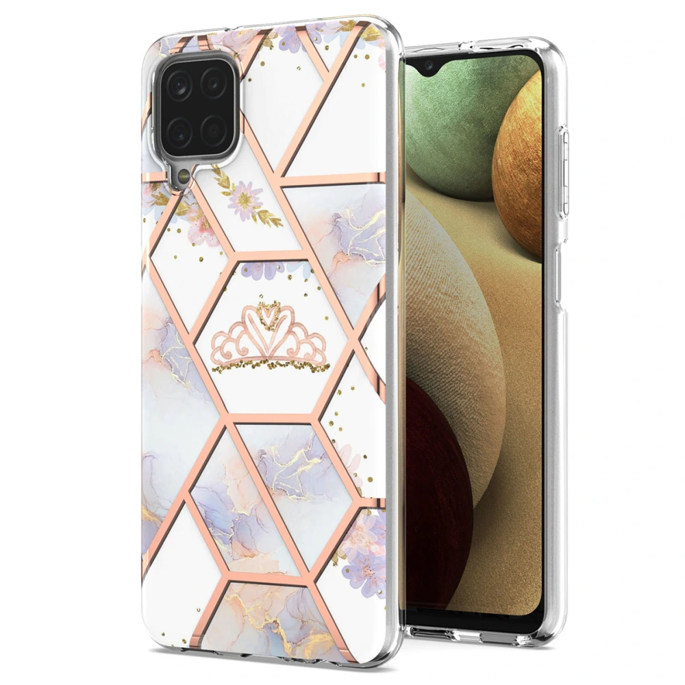 Marbling Floral Phone Case Fashion Cellphone Cover Compatible with A12/M12/F12