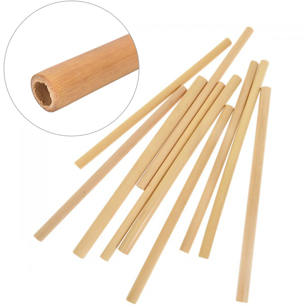 1 Pc Bamboo Drinking Straws Eco-Friendly Natural Straw Cocktail Drink Straw (Random Color)