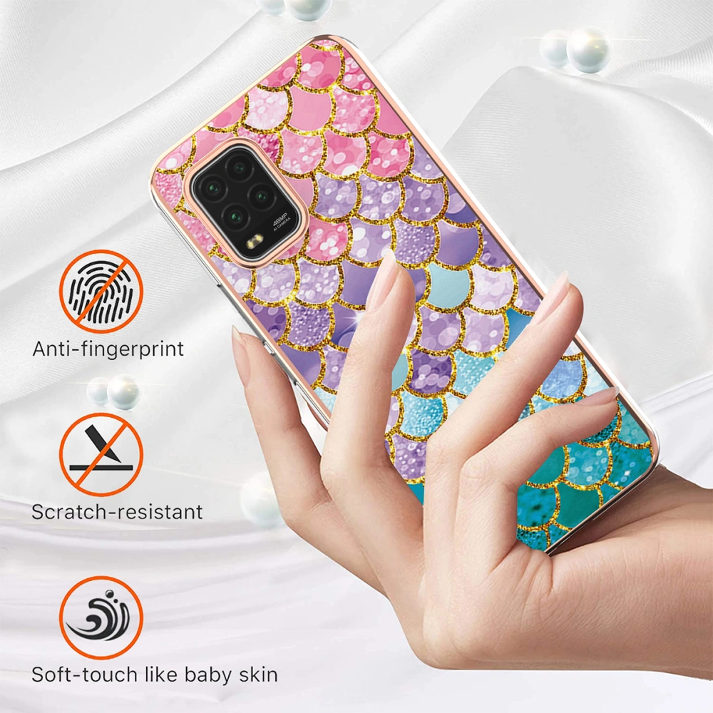 Phone TPU Shell Full Protection Pattern Phone Case Compatible with Mi 10 Lite 5G