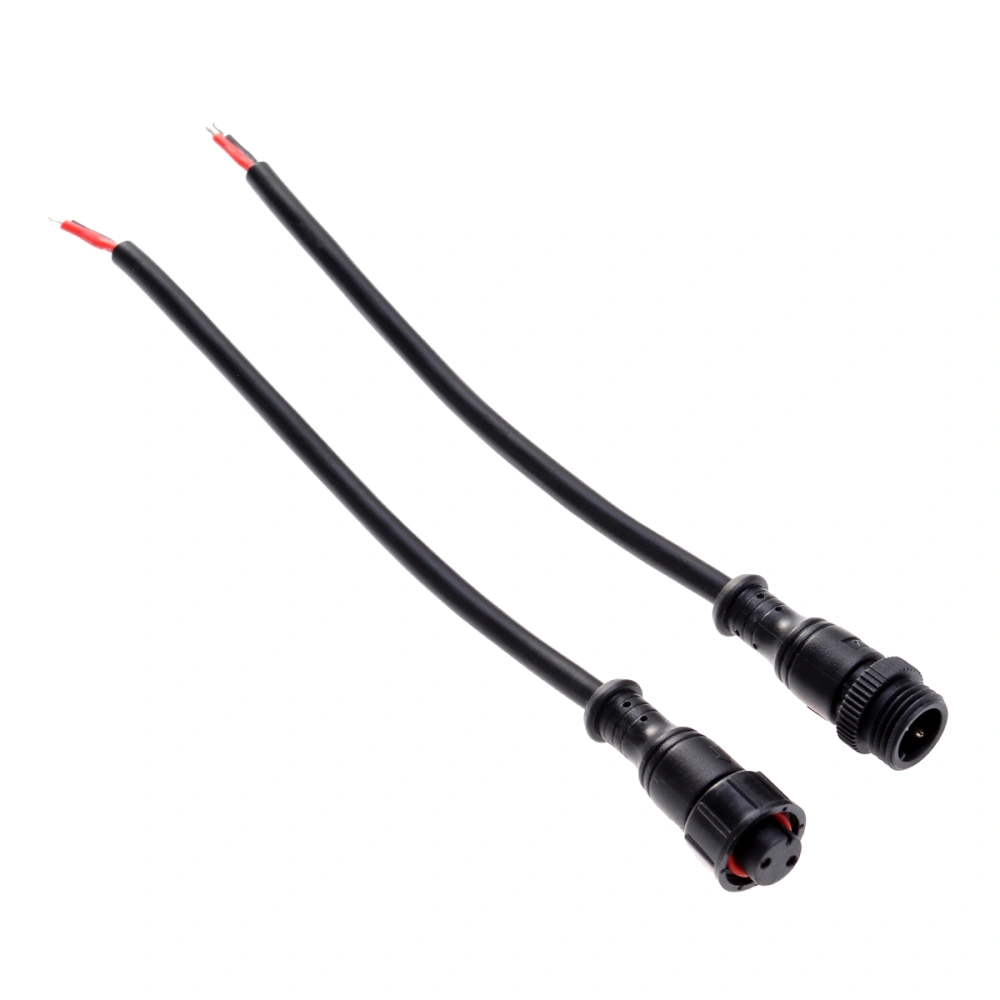 2PCS/Set M15 Waterproof Plug Supply Connector Wiring Cable Solar Panel Waterproof Plug Wire Connector With US Plug