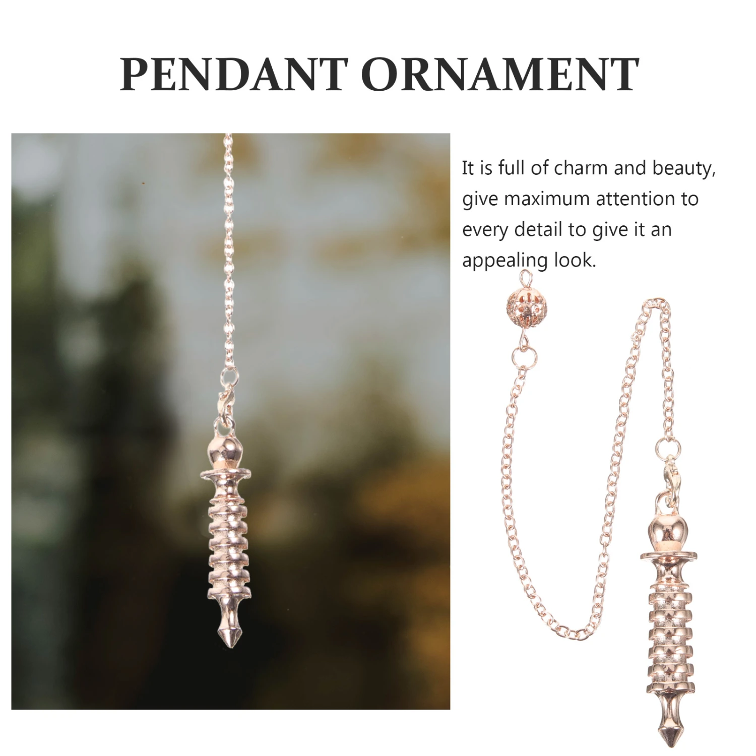 Metal Pendulum Hanging Decoration Meditation Ornament Meditation Pendulum Pendant Decor
