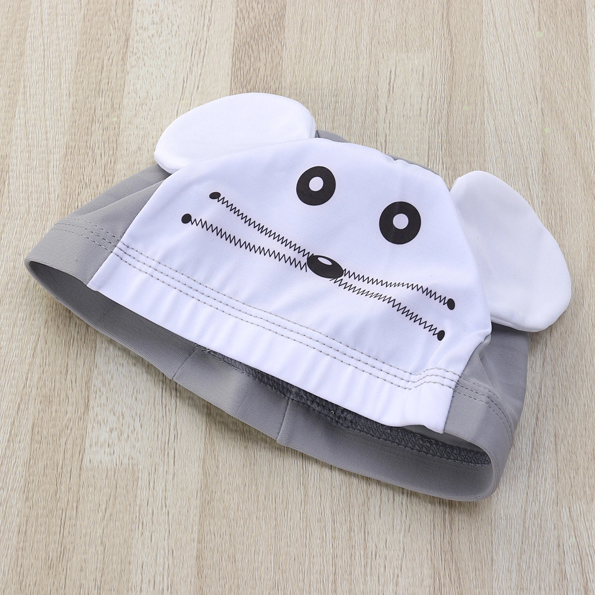 Mouse Swimming Hat Cartoon Comfortable Swimming for Kid Child Girl Boy (Grey)