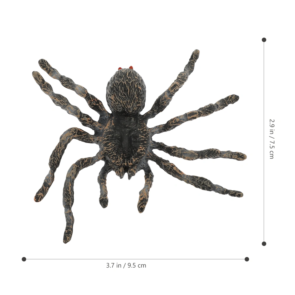 2Pcs Simulated Spider Figurines Scary Spider Toys Realistic Large Spider Model Halloween Spider Props