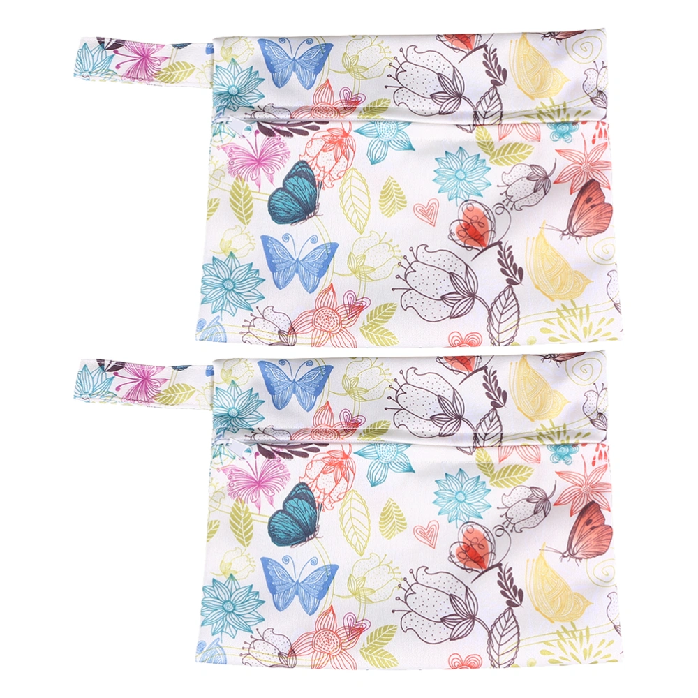 2Pcs Sanitary Napkin Storage Bags Tampon Bags Sanitary Pad Organizers (Colorful)