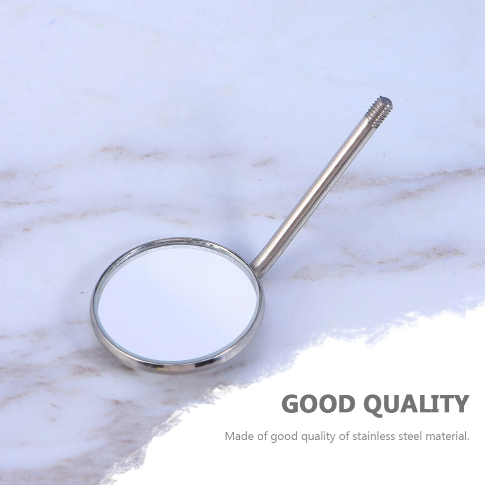 10pcs Dental Checking Replacement Mirrors Stainless Steel Oral Check Mirrors