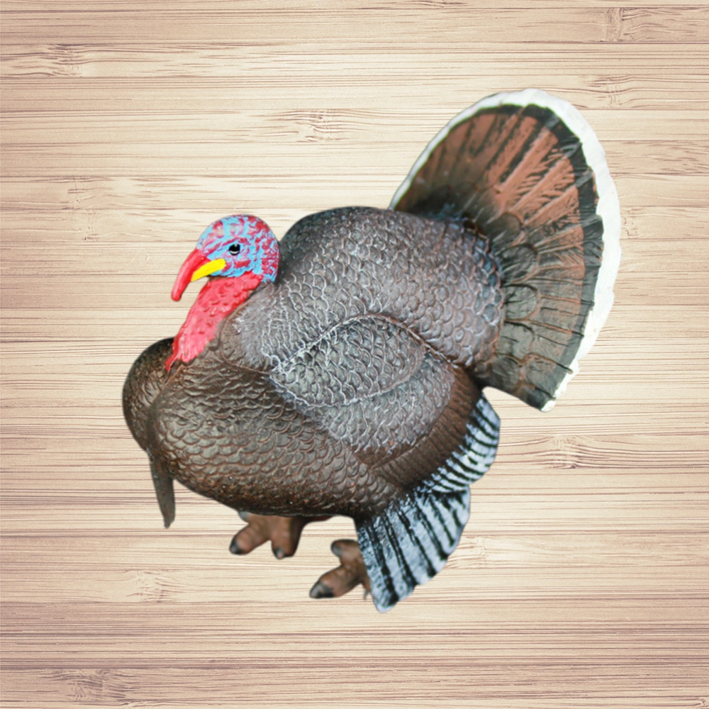 Simulation Turkey Model Realistic Turkey Figurine Wildlife Animal Model Home Miniature Decor Children's Toy Ornament