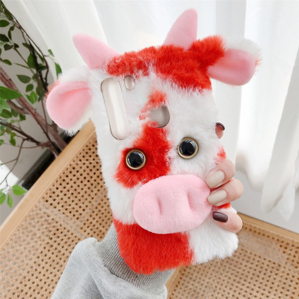 Cartoon Cow Winter Warm Softer Phone Cover Phone Protector Compatible with A21