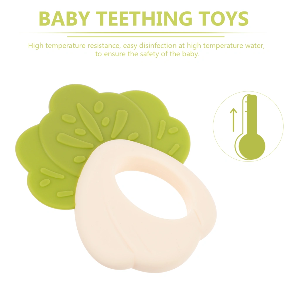 1pc Baby Teether Toy Cabbage Designed Teething Tool Safety Baby Molar Toy