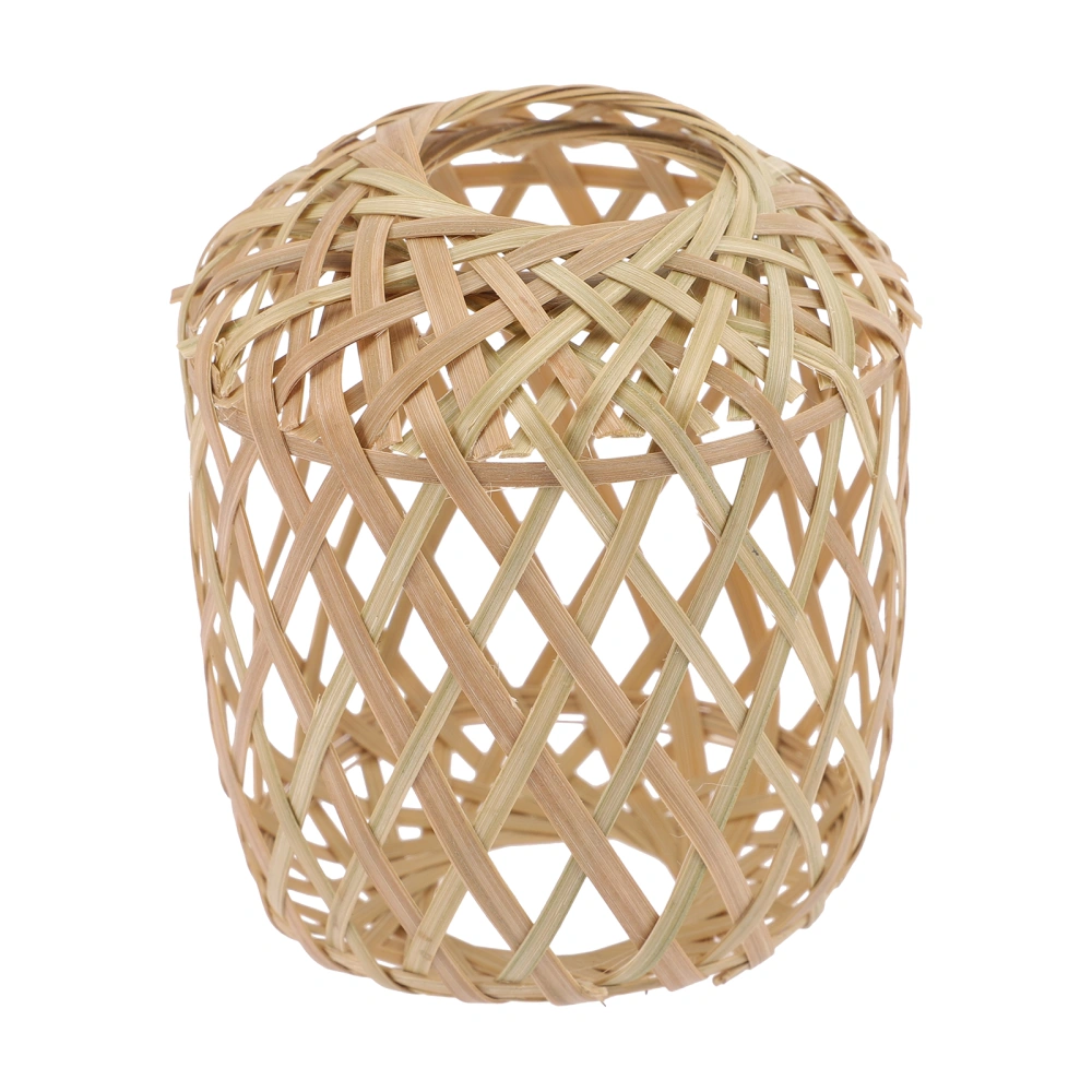 Bamboo Woven Lamp Shade Rustic Style Hanging Lamp Shades Pendant Lamp Cover