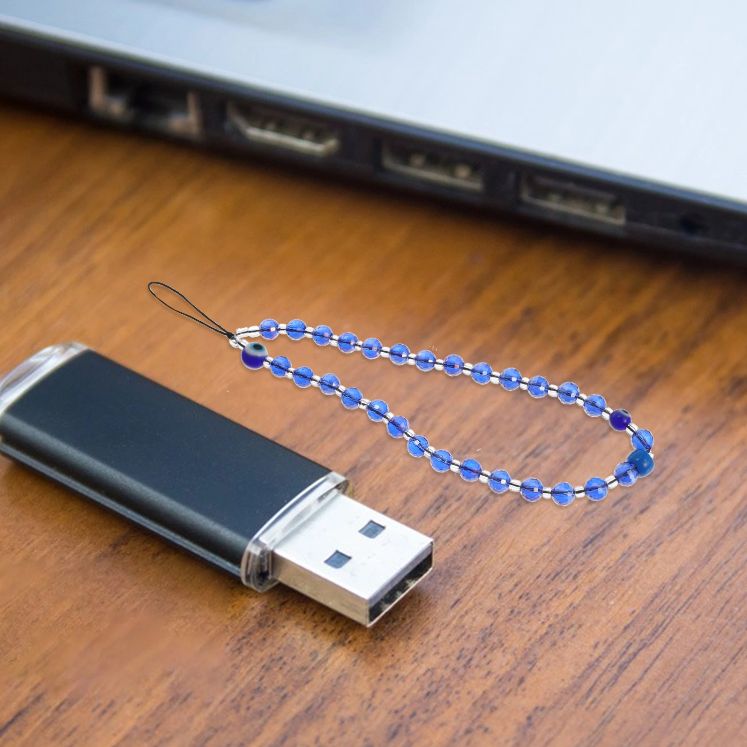 Smartphone Lanyard Anti-lost Phone Chain Beaded Anti-lost Phone Charm Wrist Strap