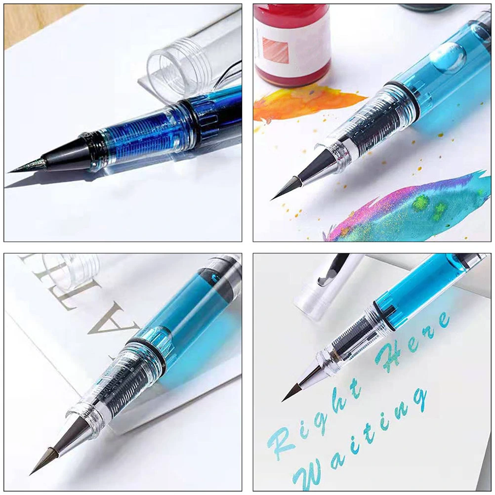 2pcs Watercolor Brush Pens Calligraphy Pens Brush Pen Refillable Brush Pens