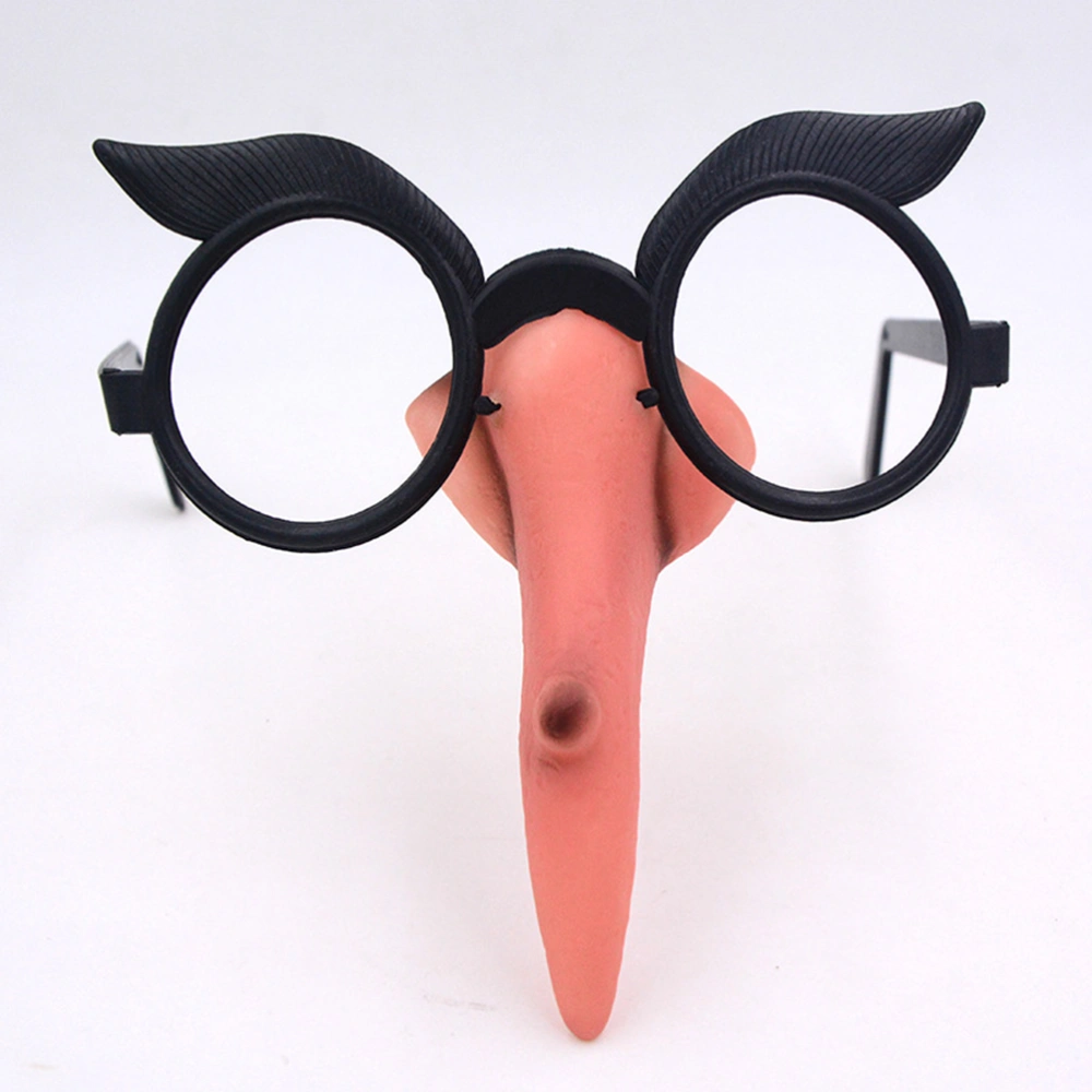 2pcs Long Nose Witch Glasses Fancy Dress-up Costume Props for Halloween Masquerade Cosply Costume Party Performance