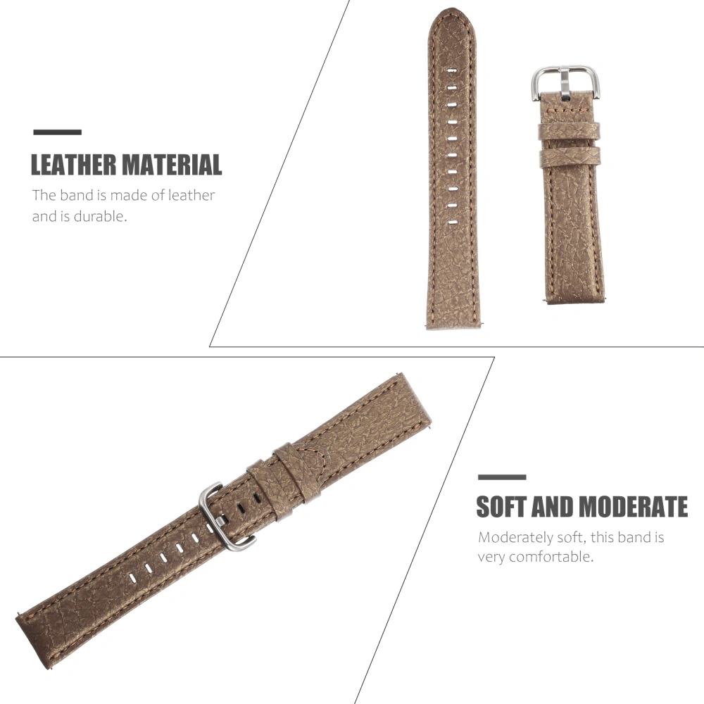 Compatible with Watch Active 2 Leather Replacement Watchband (20mm)