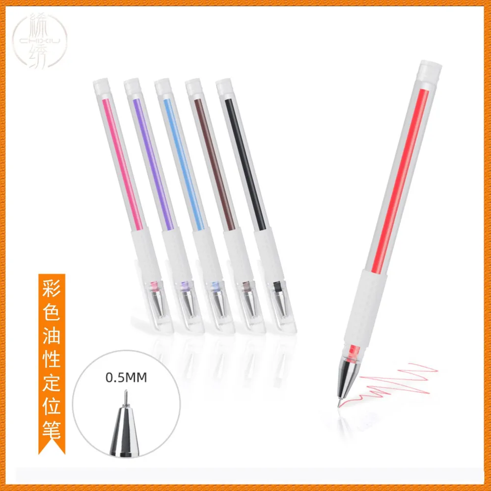 3pcs Skin Position Pens Tattoo Marking Pens Permanent Eyebrow Marker Pen for Salon