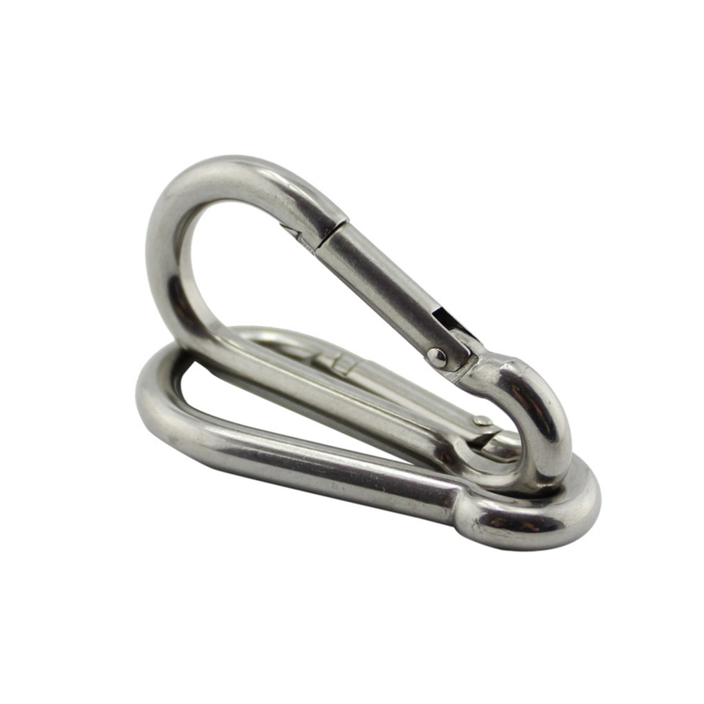 3pcs Stainless Steel Climbing Buckle Climbing Safe Carabiner Buckle for Outdoor (5mm-304)