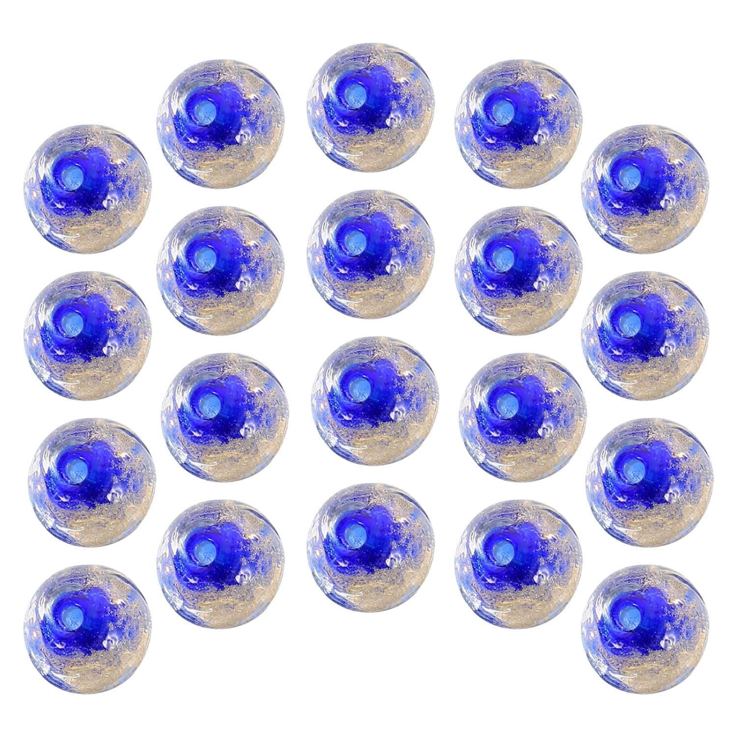 20Pcs Glow in the Dark Spacer Beads Loose Beads Jewelry DIY Beads Glass Beads Decorative Craft Beads