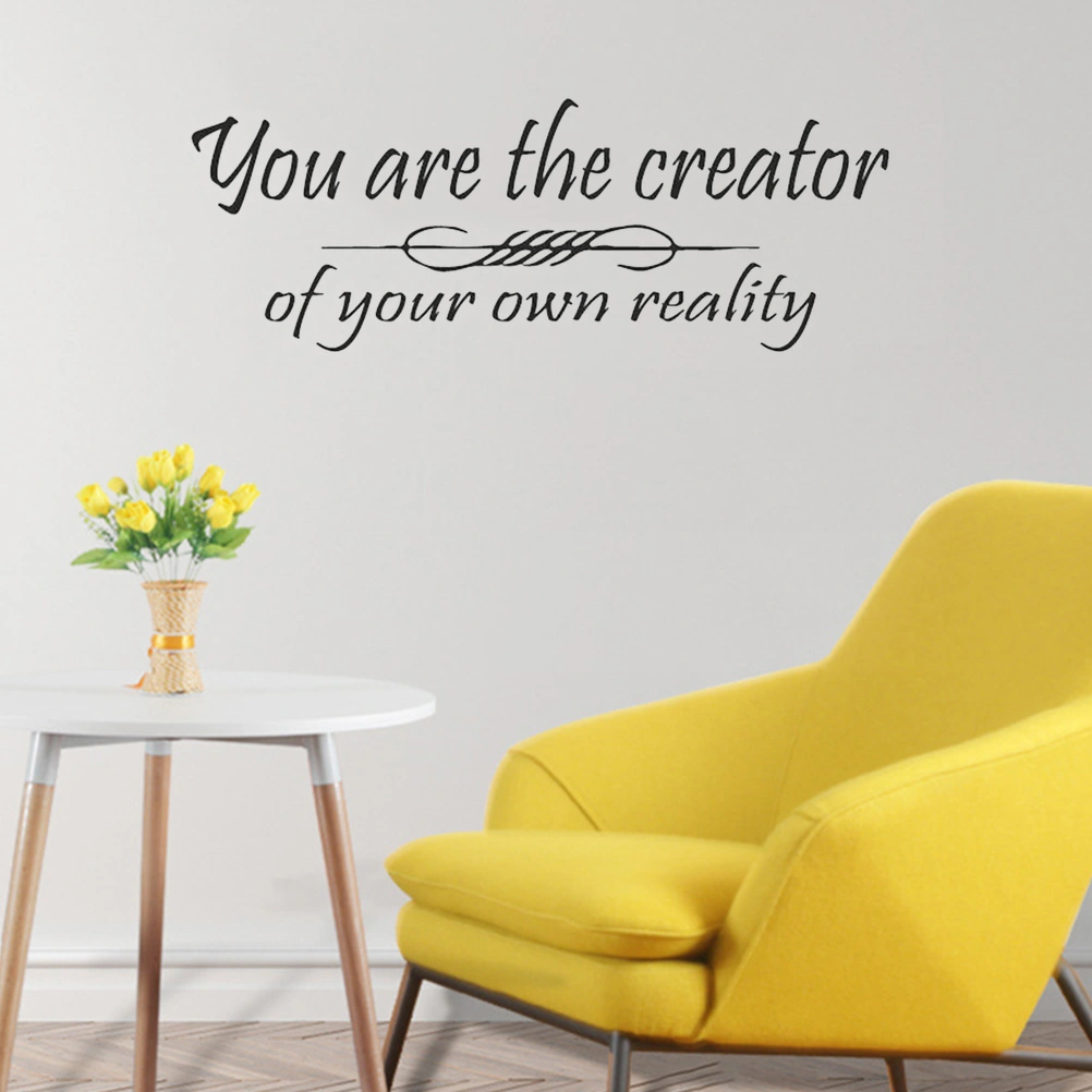 Removable Background Wallpaper PVC Words You Are Art Sticker for Bedroom Living Room