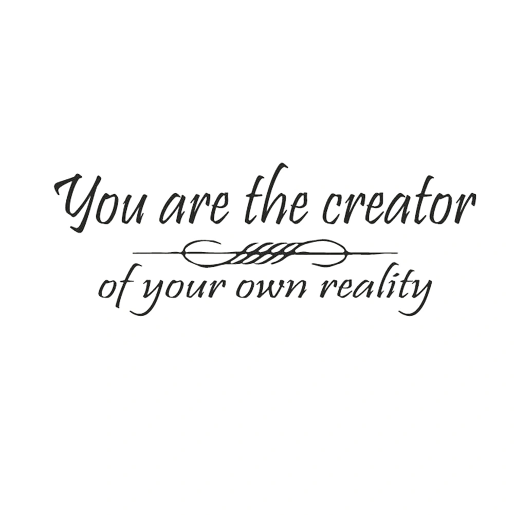 Removable Background Wallpaper PVC Words You Are Art Sticker for Bedroom Living Room