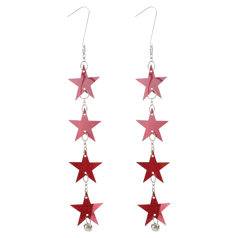 2Pcs Orchard Bird Repellent Adornments Hanging Five-pointed Star Decorations