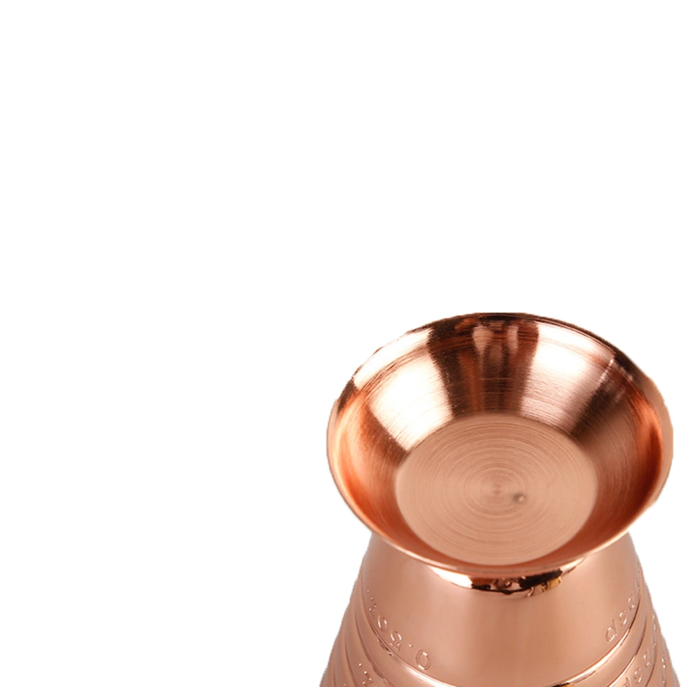 304 Stainless Steel Measuring Cup 75ml Bartending Measuring Ounce Cup Multi-function Jigger Wine Cup(Rose Gold)