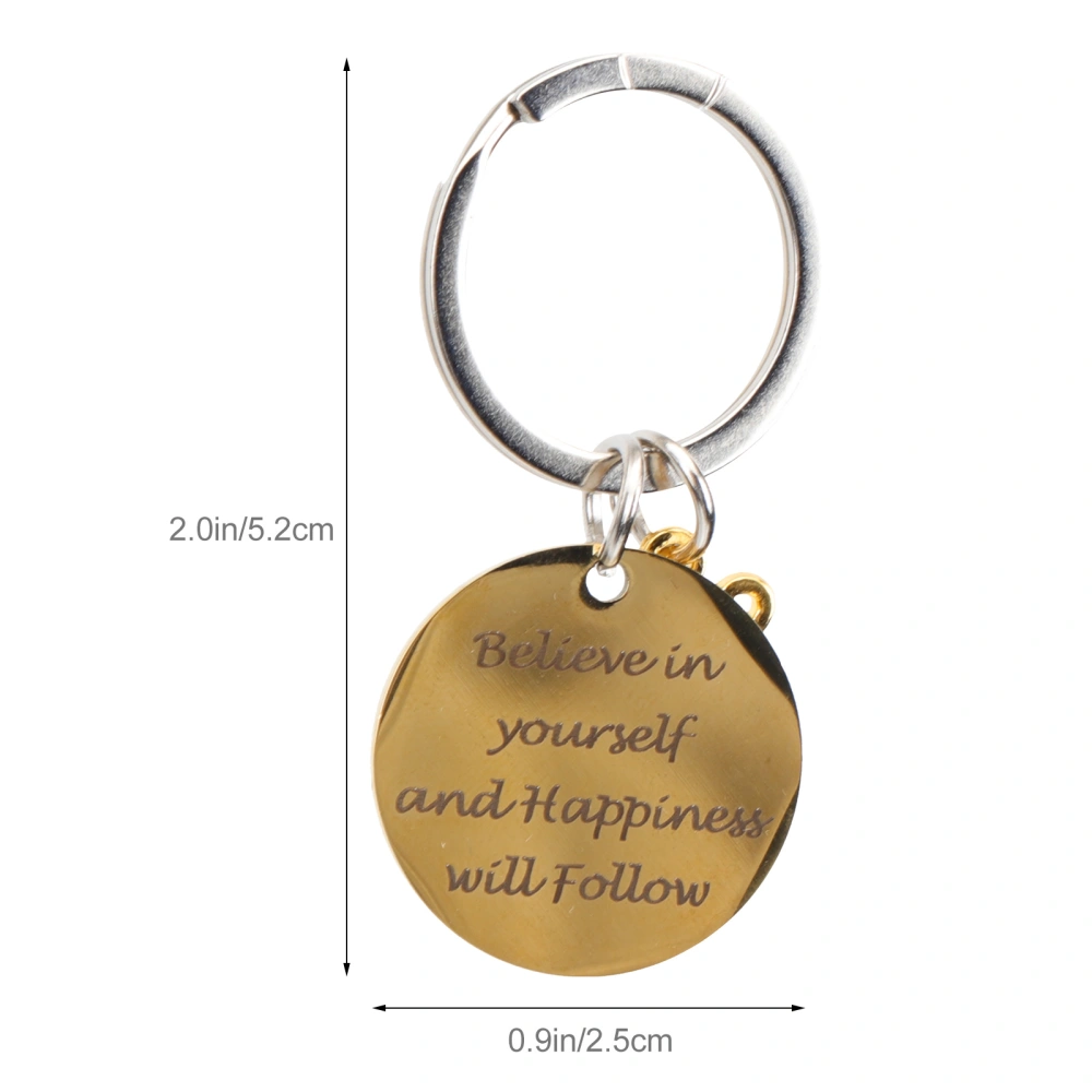 2pcs Graduation Keychain Gift Stainless Steel 2022 Graduation Keyring Pendants