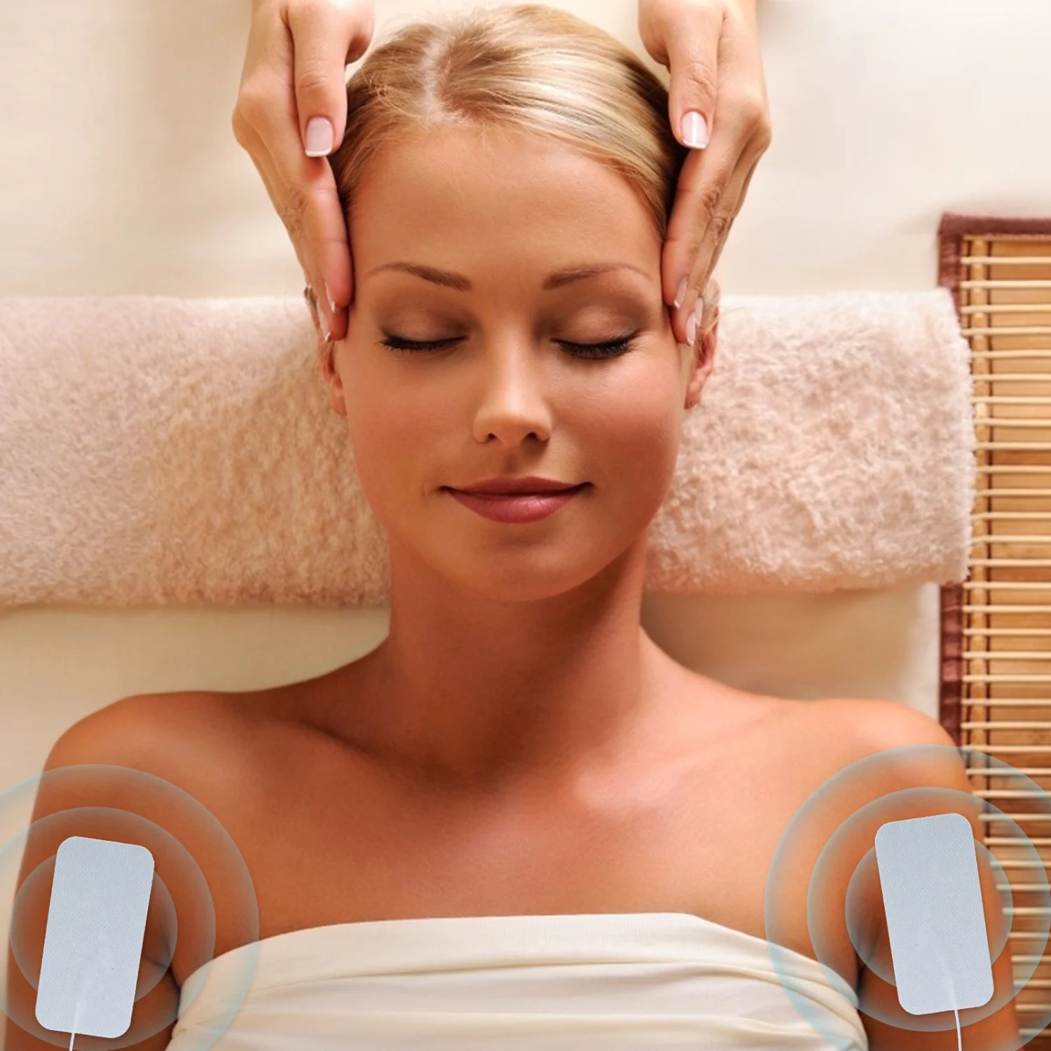 4pcs Electrode Pads Acupuncture Digital Therapy Gel Pads Tens Electrode Pads