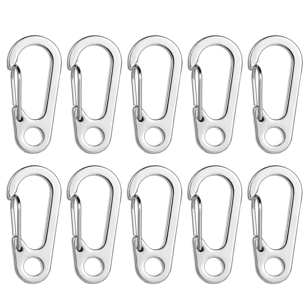 10Pcs D Shaped Carabiners Climbing Buckles Multifunctional Backpack Buckles