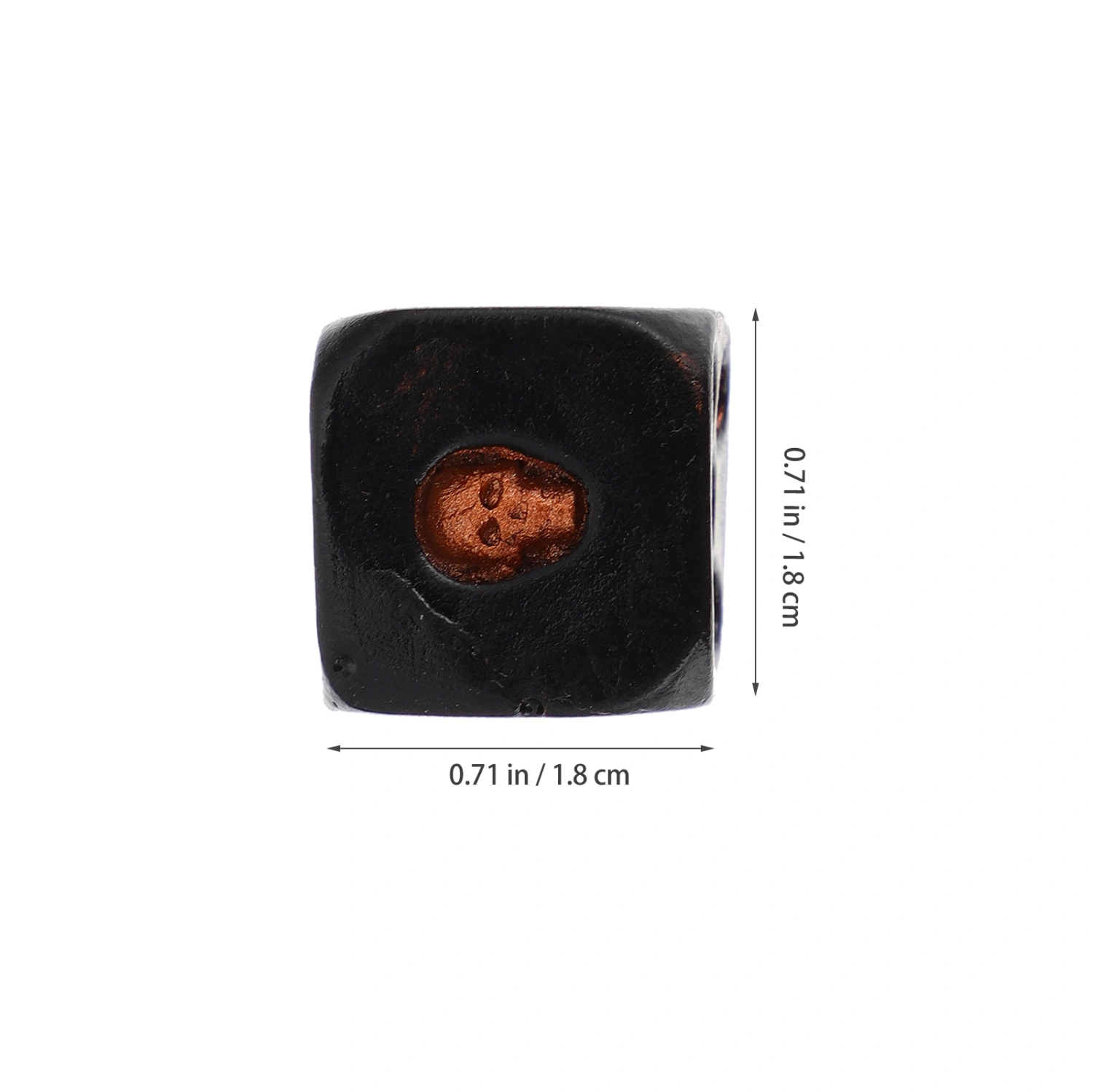 5pcs Black Skull Dice Halloween Dice 3d Skeleton Dice Decorative Mini Skull Dice