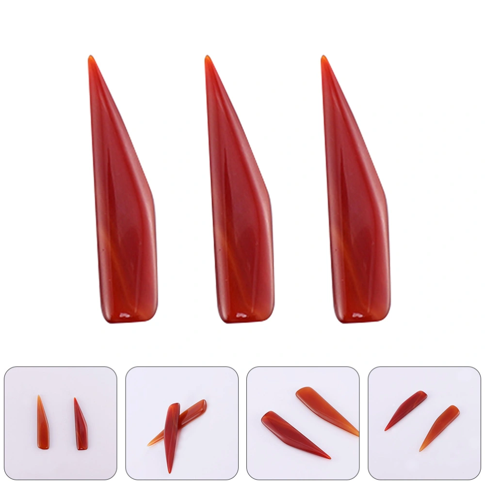 3 Pcs Agate Burnisher Jewelry Polishing Gold Silver Jewelry Polisher