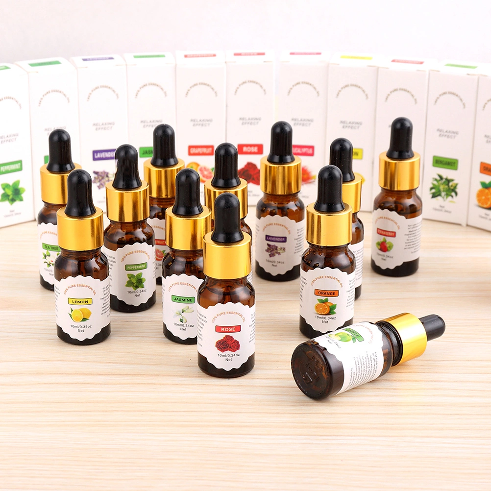 10ml Aromatherapy Pure Essential Oil Water-Soluble Humidifier Oil With Dropper (Lavender Scent)