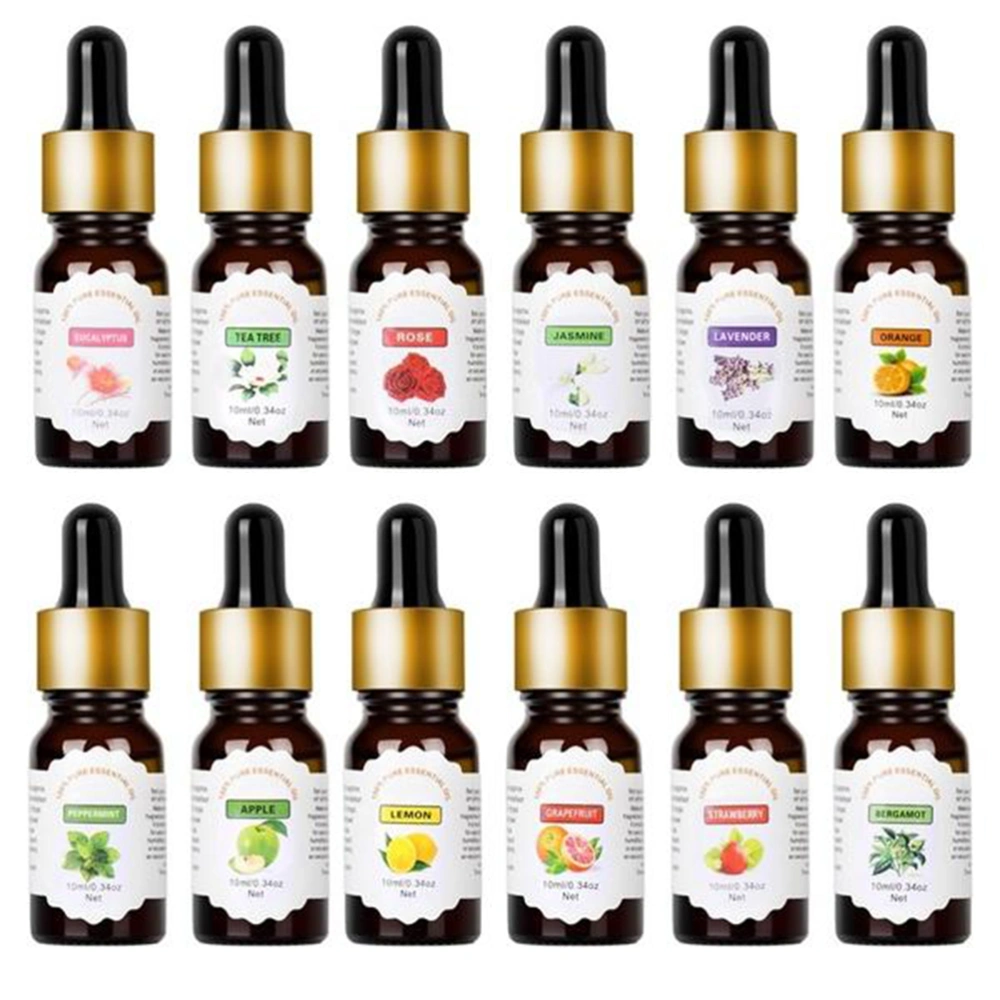 10ml Aromatherapy Pure Essential Oil Water-Soluble Humidifier Oil With Dropper (Lavender Scent)