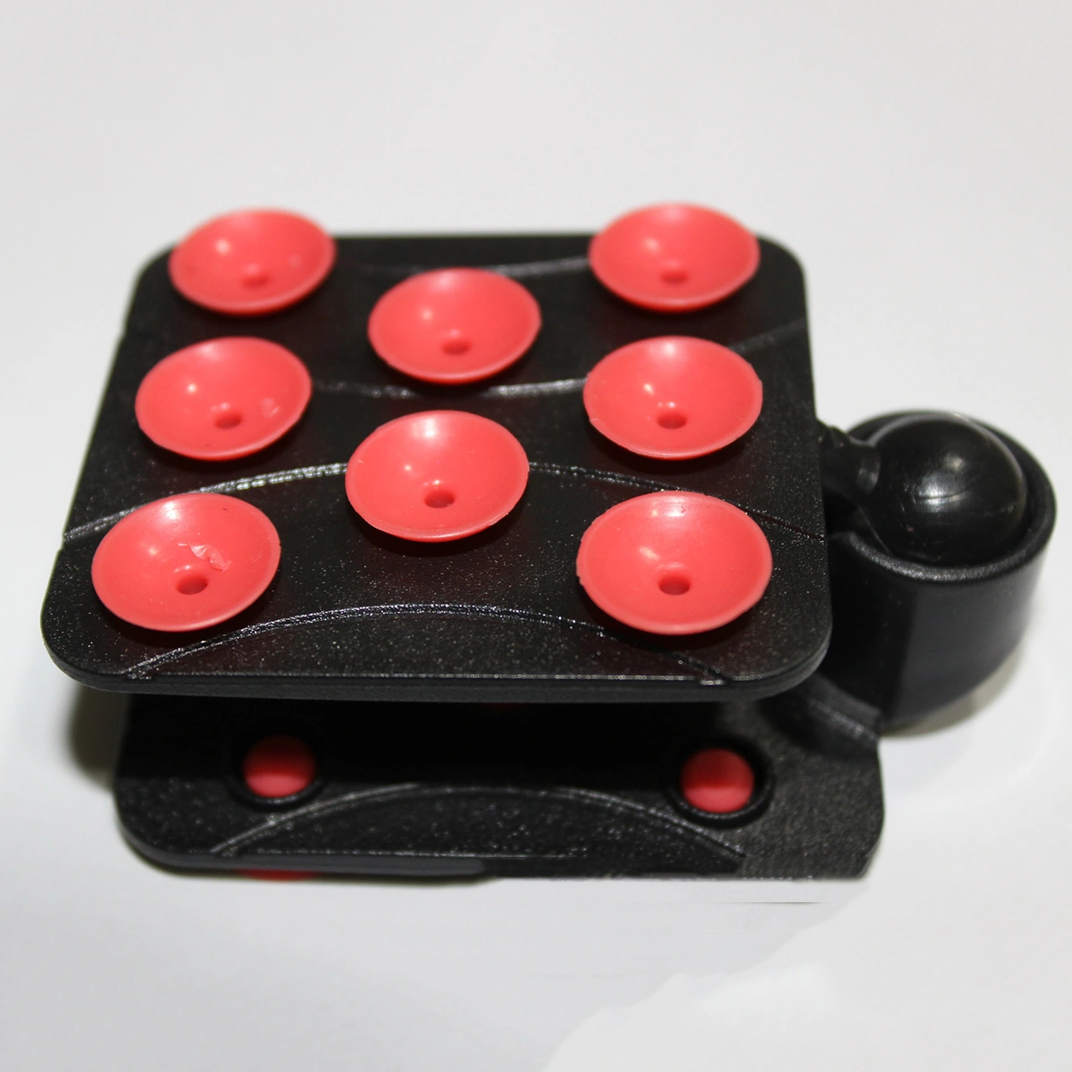 1PC Double-sided 8-point Suction Cup Bracket Gecko Foot Design Multicolor Suction Cup Car Phone Holder Mobile Phone Base (Random Color)