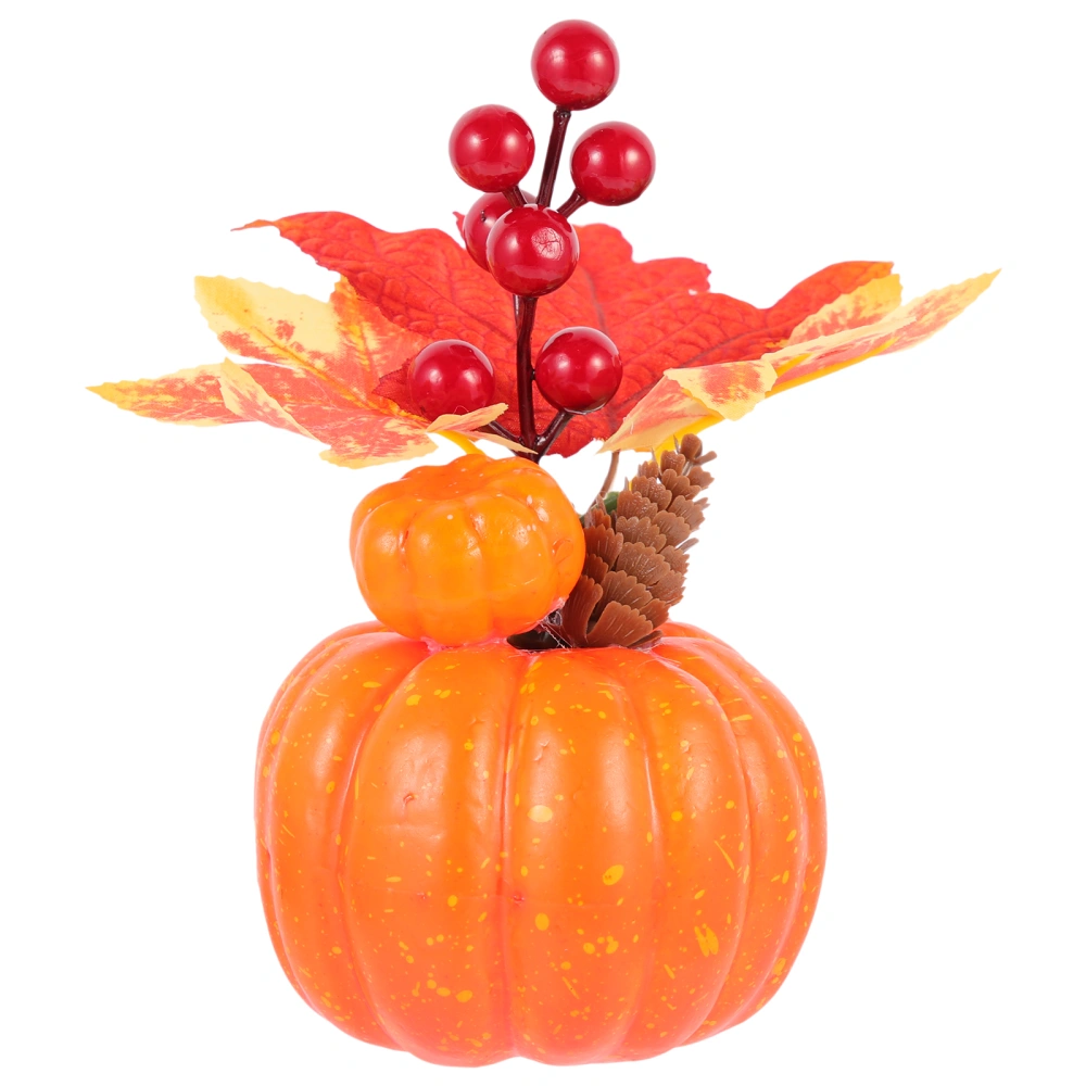 Pumpkin Decor Fake Pumpkin Adornment Scene Layout Thanksgiving Pumpkin Decoration